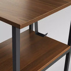 Bureau d'angle bicolore pour bureau à domicile avec rangement - Techni Mobili
