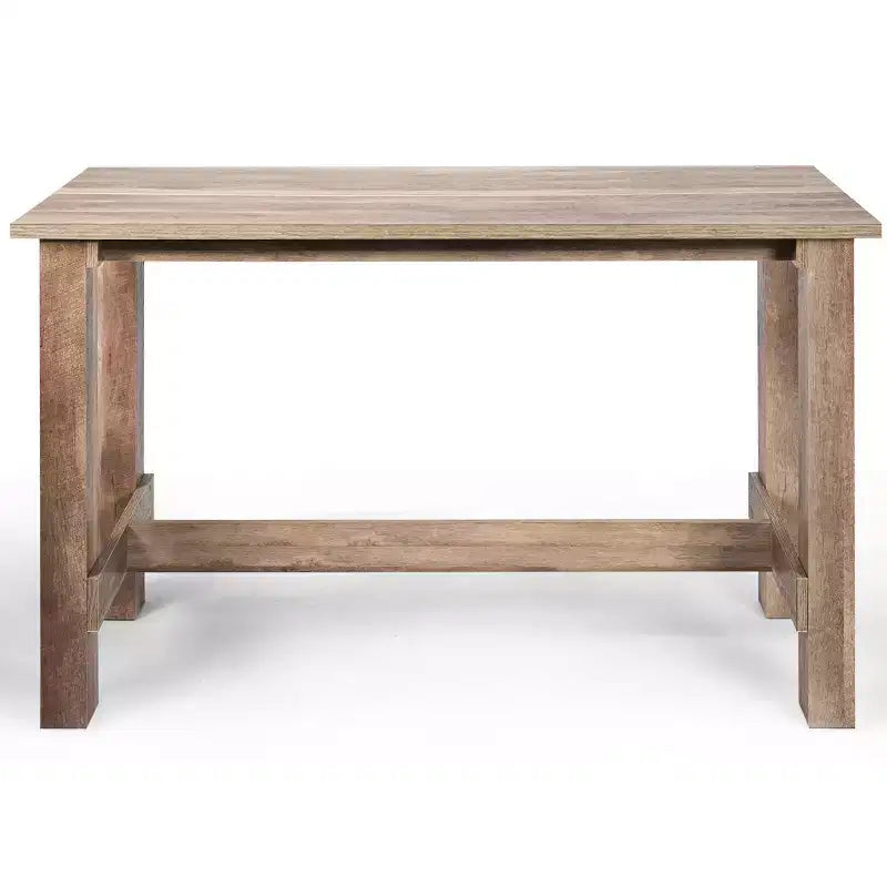 Costway Table de Salle à Manger Hauteur Comptoir Rectangulaire Cuisine Salon