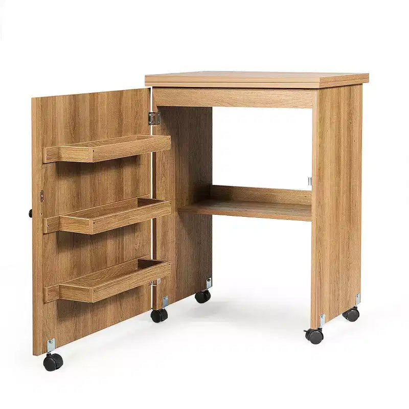 Table de couture pliante Costway avec rangements et roulettes pour la maison