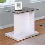 Table d'appoint Montreaux avec plateau en verre trempé - miBasics