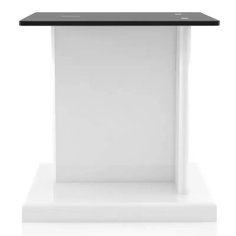 Table d'appoint Montreaux avec plateau en verre trempé - miBasics