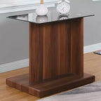 Table d'appoint Montreaux avec plateau en verre trempé - miBasics