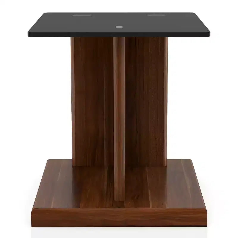 Table d'appoint Montreaux avec plateau en verre trempé - miBasics