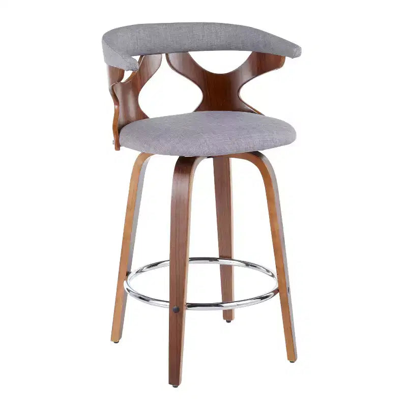 Lot de 2 tabourets de bar rembourrés Gardenia de hauteur comptoir - Lumisource
