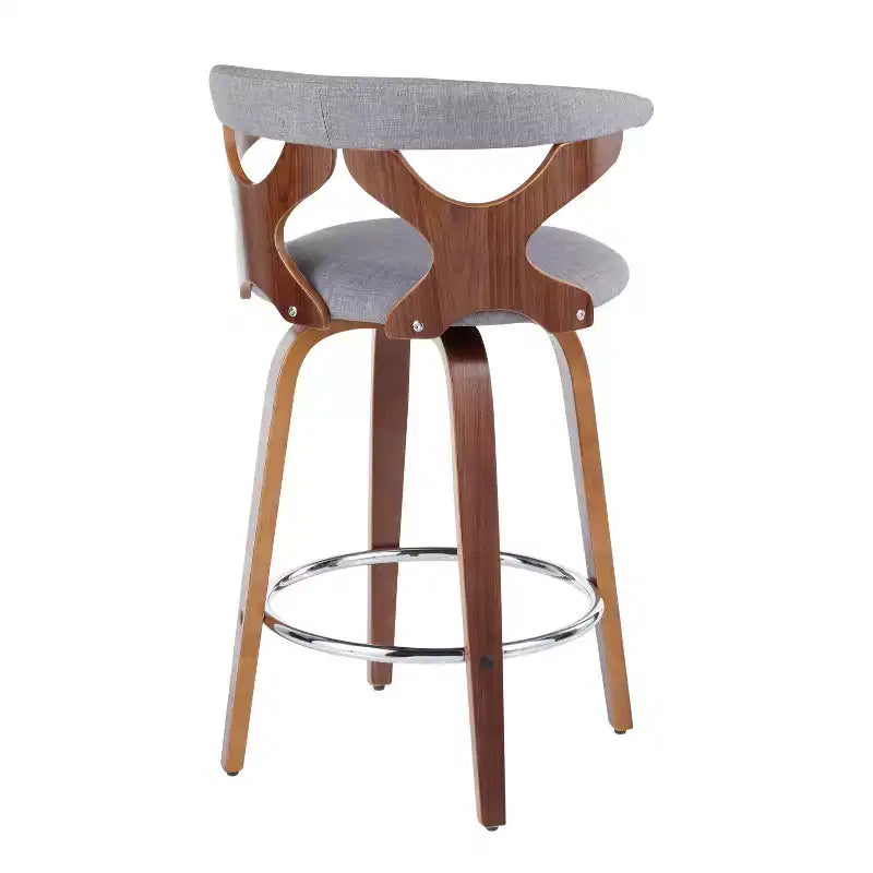 Lot de 2 tabourets de bar rembourrés Gardenia de hauteur comptoir - Lumisource