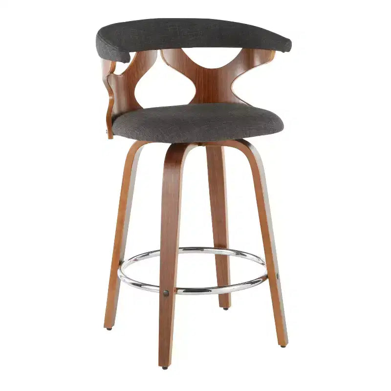 Lot de 2 tabourets de bar rembourrés Gardenia de hauteur comptoir - Lumisource