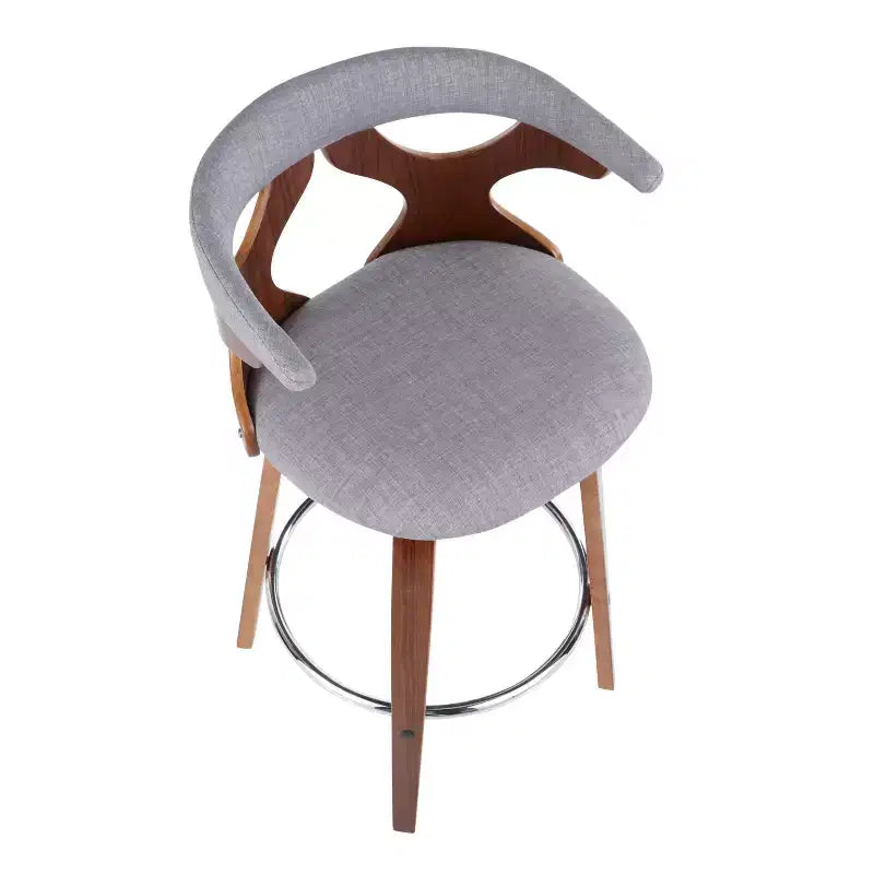 Lot de 2 tabourets de bar rembourrés Gardenia de hauteur comptoir - Lumisource