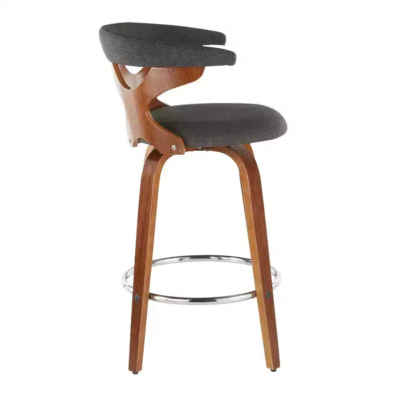 Lot de 2 tabourets de bar rembourrés Gardenia de hauteur comptoir - Lumisource