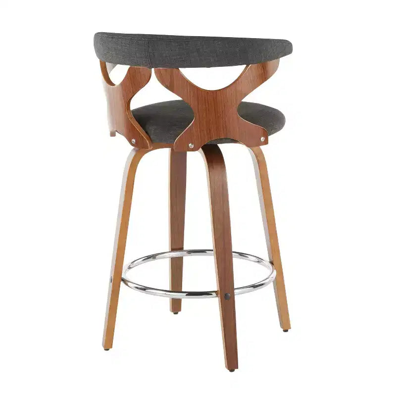 Lot de 2 tabourets de bar rembourrés Gardenia de hauteur comptoir - Lumisource