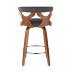 Lot de 2 tabourets de bar rembourrés Gardenia de hauteur comptoir - Lumisource