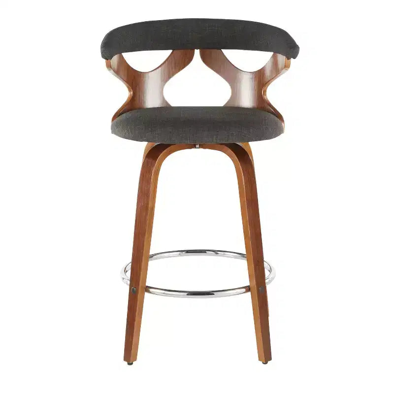 Lot de 2 tabourets de bar rembourrés Gardenia de hauteur comptoir - Lumisource