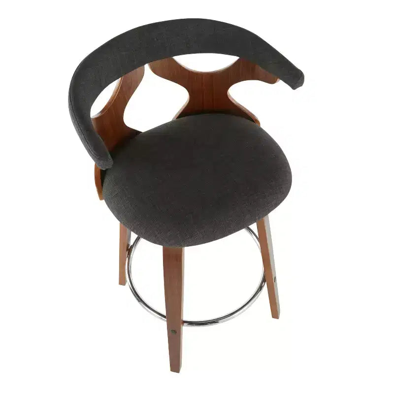 Lot de 2 tabourets de bar rembourrés Gardenia de hauteur comptoir - Lumisource