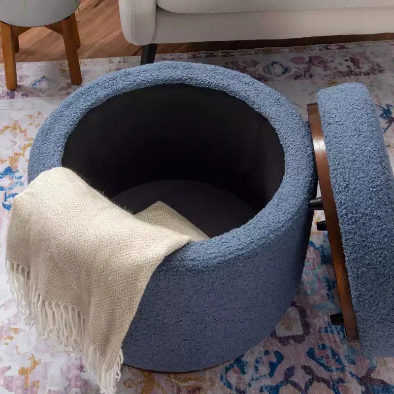 Pouf de rangement Blanche - Linon