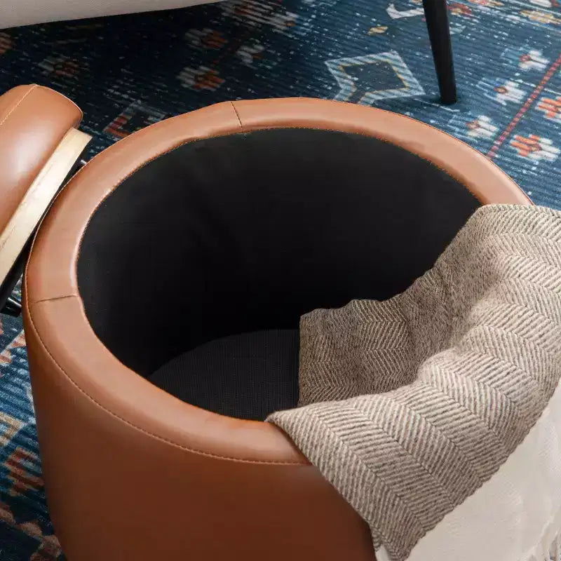 Pouf de rangement Blanche - Linon