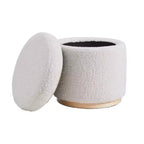 Pouf de rangement Blanche - Linon
