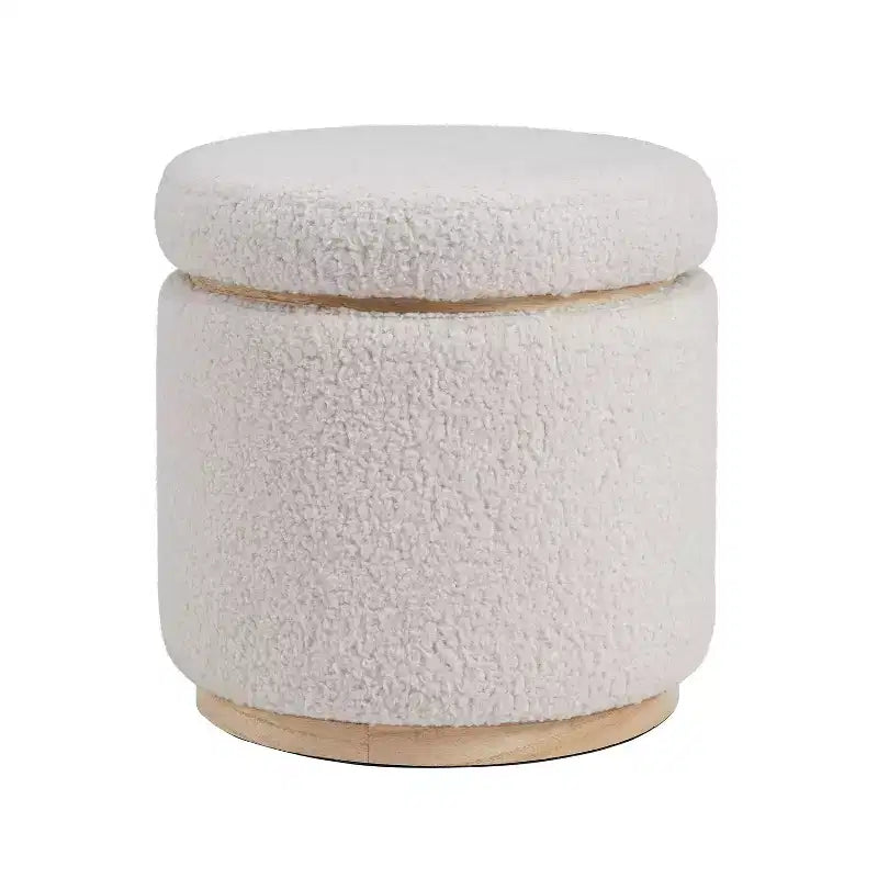 Pouf de rangement Blanche - Linon