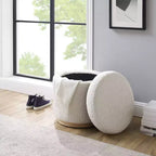 Pouf de rangement Blanche - Linon