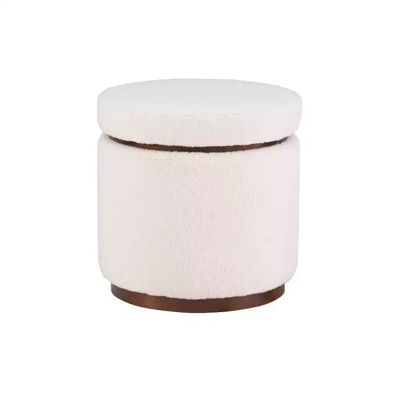 Pouf de rangement Blanche - Linon