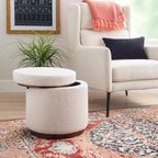 Pouf de rangement Blanche - Linon