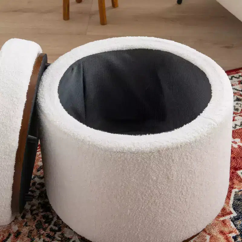 Pouf de rangement Blanche - Linon