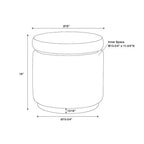Pouf de rangement Blanche - Linon