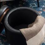 Pouf de rangement Blanche - Linon
