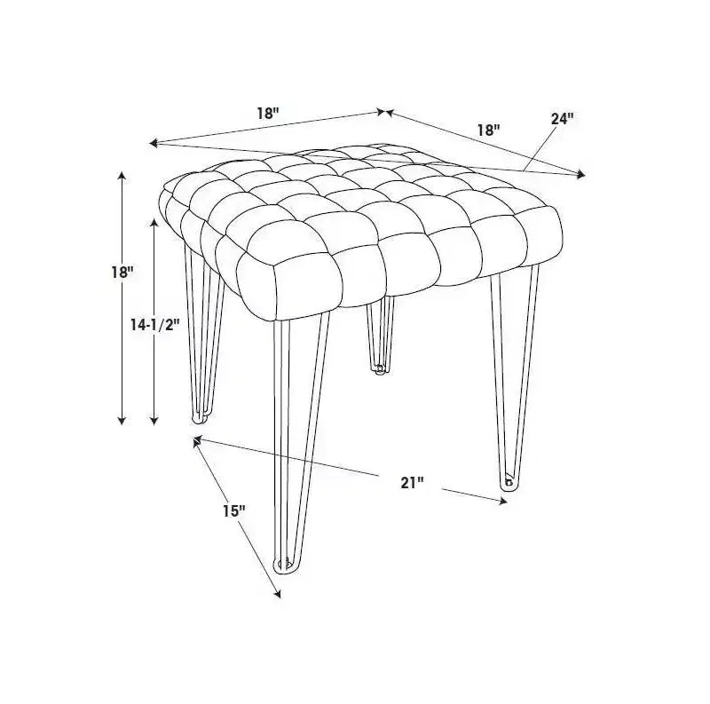 Pouffe Kylie Ottoman - Linon