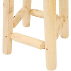 Tabouret de comptoir rond en bois non fini Sunnydaze - Bois de sapin - 24