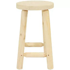 Tabouret de comptoir rond en bois non fini Sunnydaze - Bois de sapin - 24