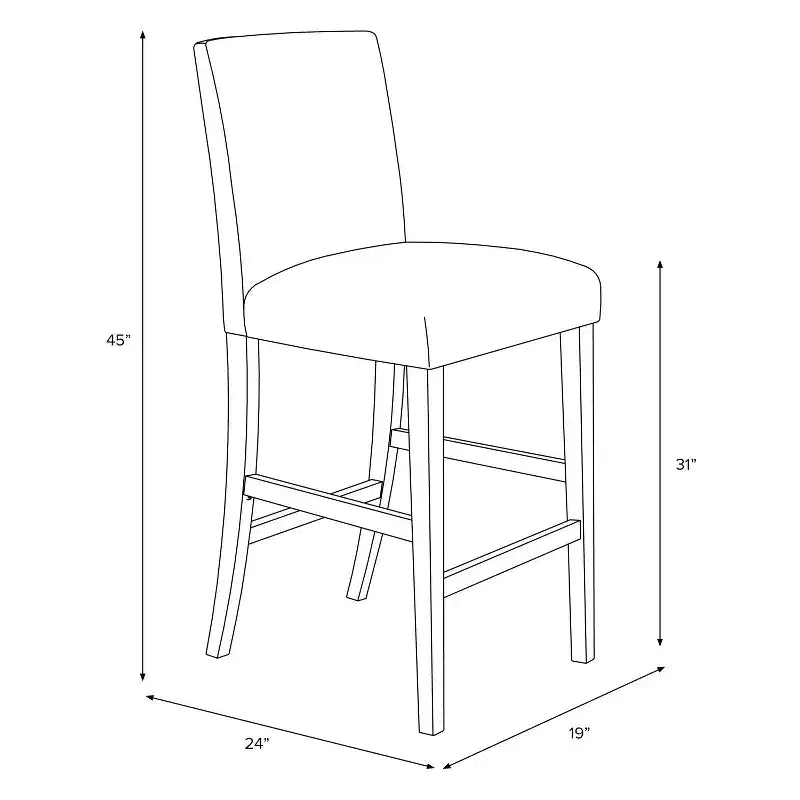 Tabouret de bar Skyline Furniture Hendrix à motifs
