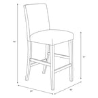 Tabouret de bar Skyline Furniture Hendrix à motifs