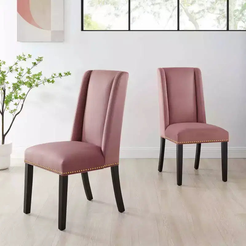 Set of 2 Baron Performance Velvet Dining Chairs - Modway