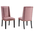 Lot de 2 chaises de salle à manger Baron Performance en velours - Modway
