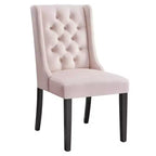 Lot de 2 chaises de salle à manger Baronet en velours performant - Modway