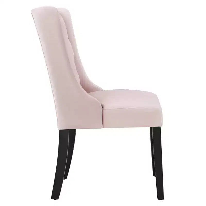 Lot de 2 chaises de salle à manger Baronet en velours performant - Modway