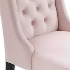 Lot de 2 chaises de salle à manger Baronet en velours performant - Modway