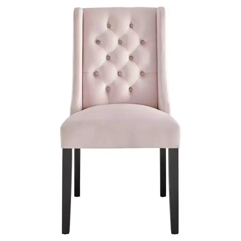 Lot de 2 chaises de salle à manger Baronet en velours performant - Modway