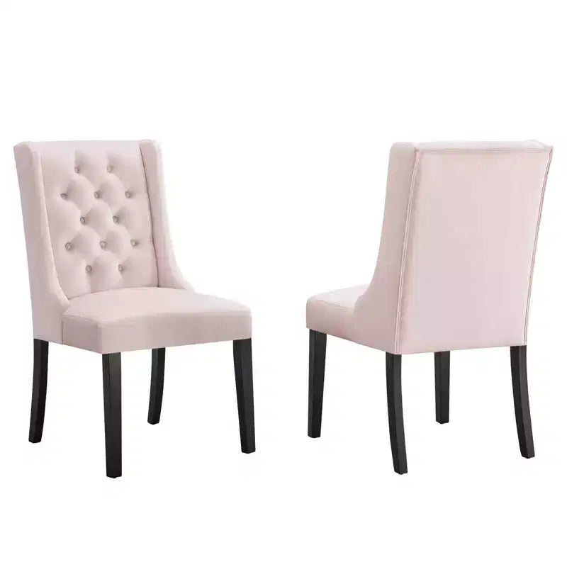 Lot de 2 chaises de salle à manger Baronet en velours performant - Modway