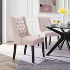 Lot de 2 chaises de salle à manger Baronet en velours performant - Modway