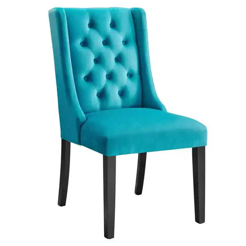 Lot de 2 chaises de salle à manger Baronet en velours performant - Modway