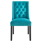 Lot de 2 chaises de salle à manger Baronet en velours performant - Modway