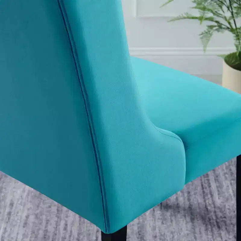 Lot de 2 chaises de salle à manger Baronet en velours performant - Modway