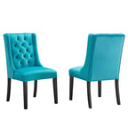 Set of 2 Baronet Performance Velvet Dining Chairs - Modway