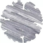 Coast to Coast Accents Polly Table d'appoint ronde moderne en fonte d'aluminium 18 gris argenté motif dentelle plateau en marbre pour salon chambre maison