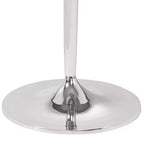 Coast to Coast Accents Polly Table d'appoint ronde moderne en fonte d'aluminium 18 gris argenté motif dentelle plateau en marbre pour salon chambre maison