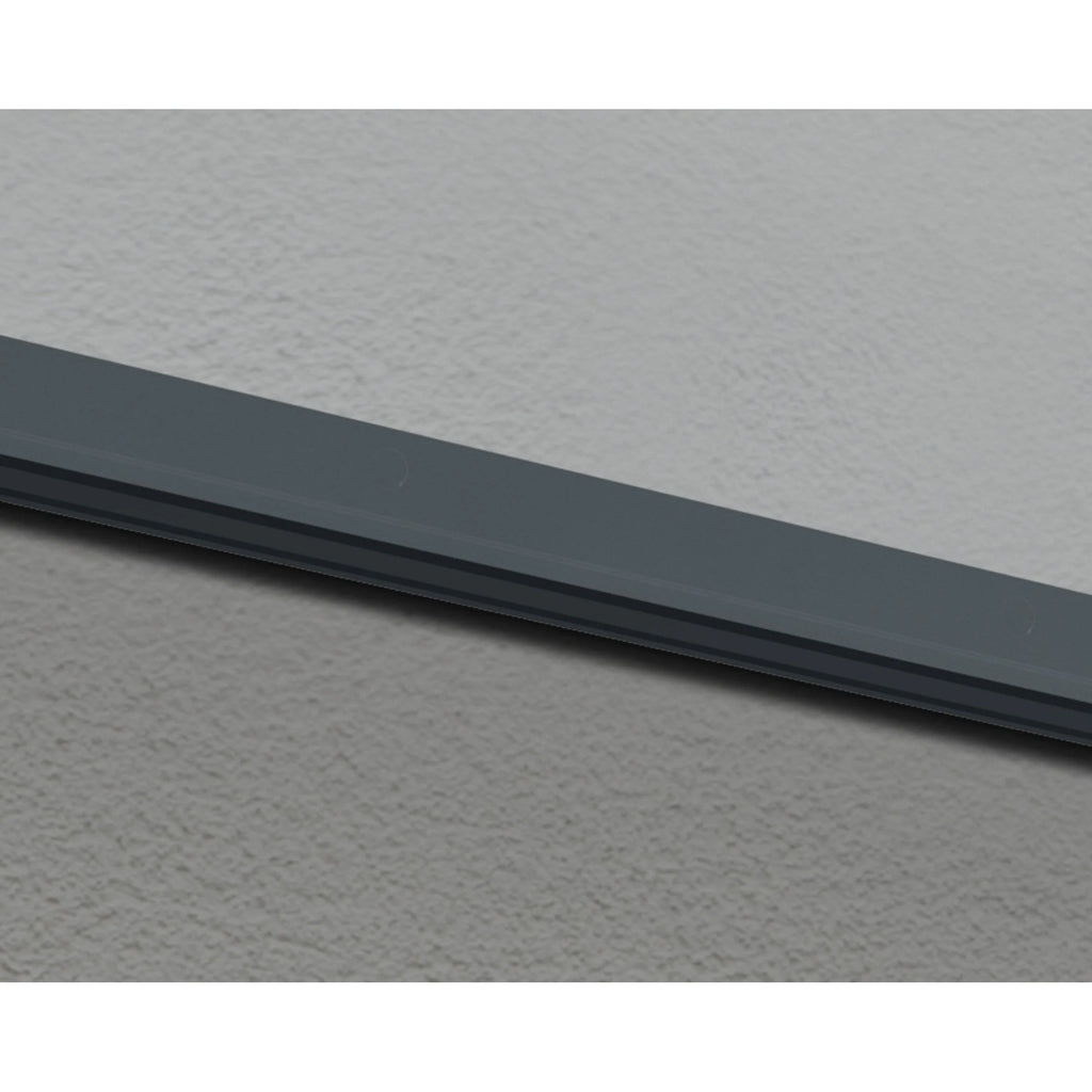 Auvent de porte et fenêtre Sophia de 91 cm, gris et transparent