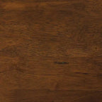 Sunnydaze Lot de 2 tabourets d'intérieur sans dossier en bois hauteur comptoir - Noyer foncé - 25