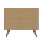 Meuble avec poignées en faux cuir accent ambre - Manhattan Comfort