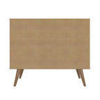 Meuble avec poignées en faux cuir accent ambre - Manhattan Comfort