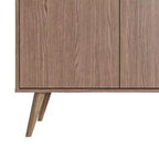 Meuble avec poignées en faux cuir accent ambre - Manhattan Comfort